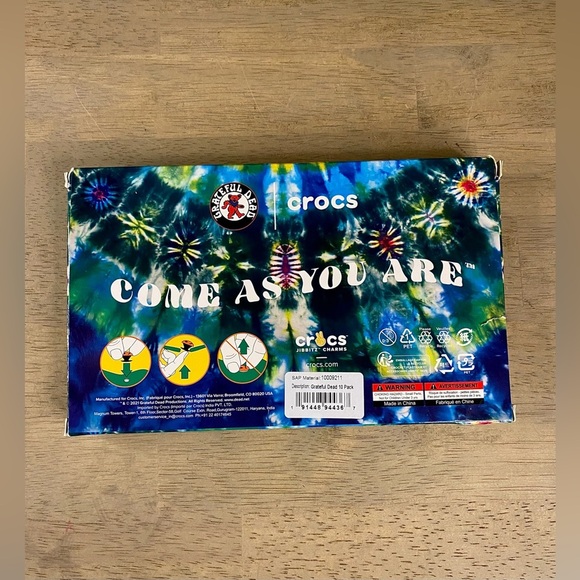 Crocs X Grateful Dead Jibbitz Limited Edition Charm Set 10 Pack New - Picture 3 of 9